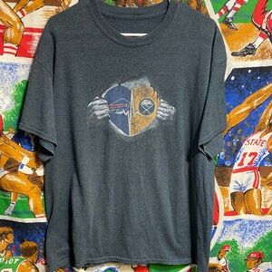 Diehard Buffalo Sabres and Bills Fan Teeshirt
